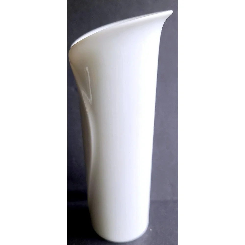 Rosenthal Studio-Linie White Porcelain Wrap Bud Vase Germany 6.5